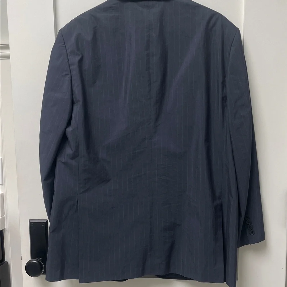 Faconnable Pin Stripe Silk/Cotton Sport Coat Size 47R/Large